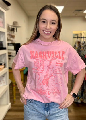 Nashville Oversized Tee - B3 Boutique, LLC