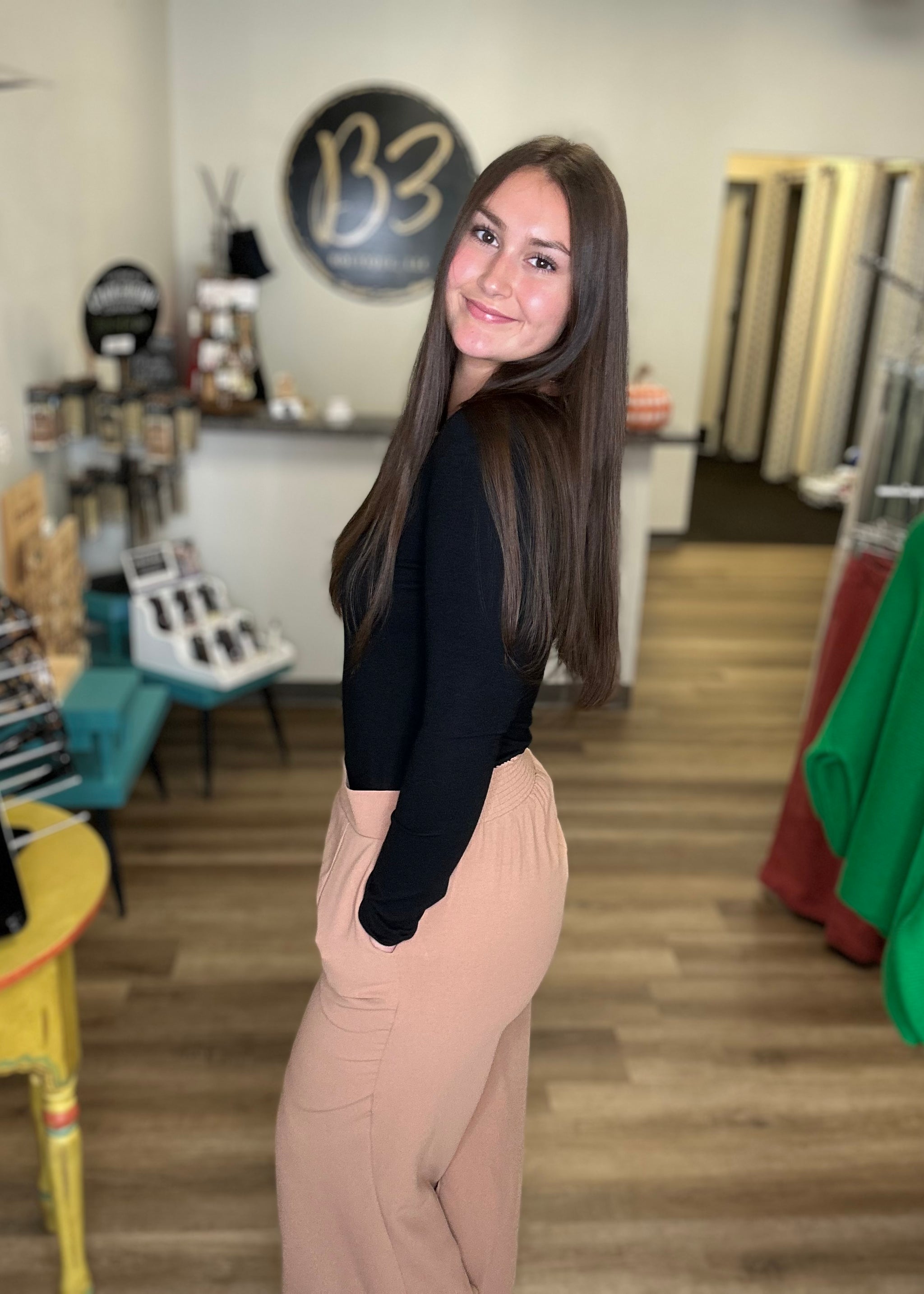 Taupe Wide Leg Pants - B3 Boutique, LLC