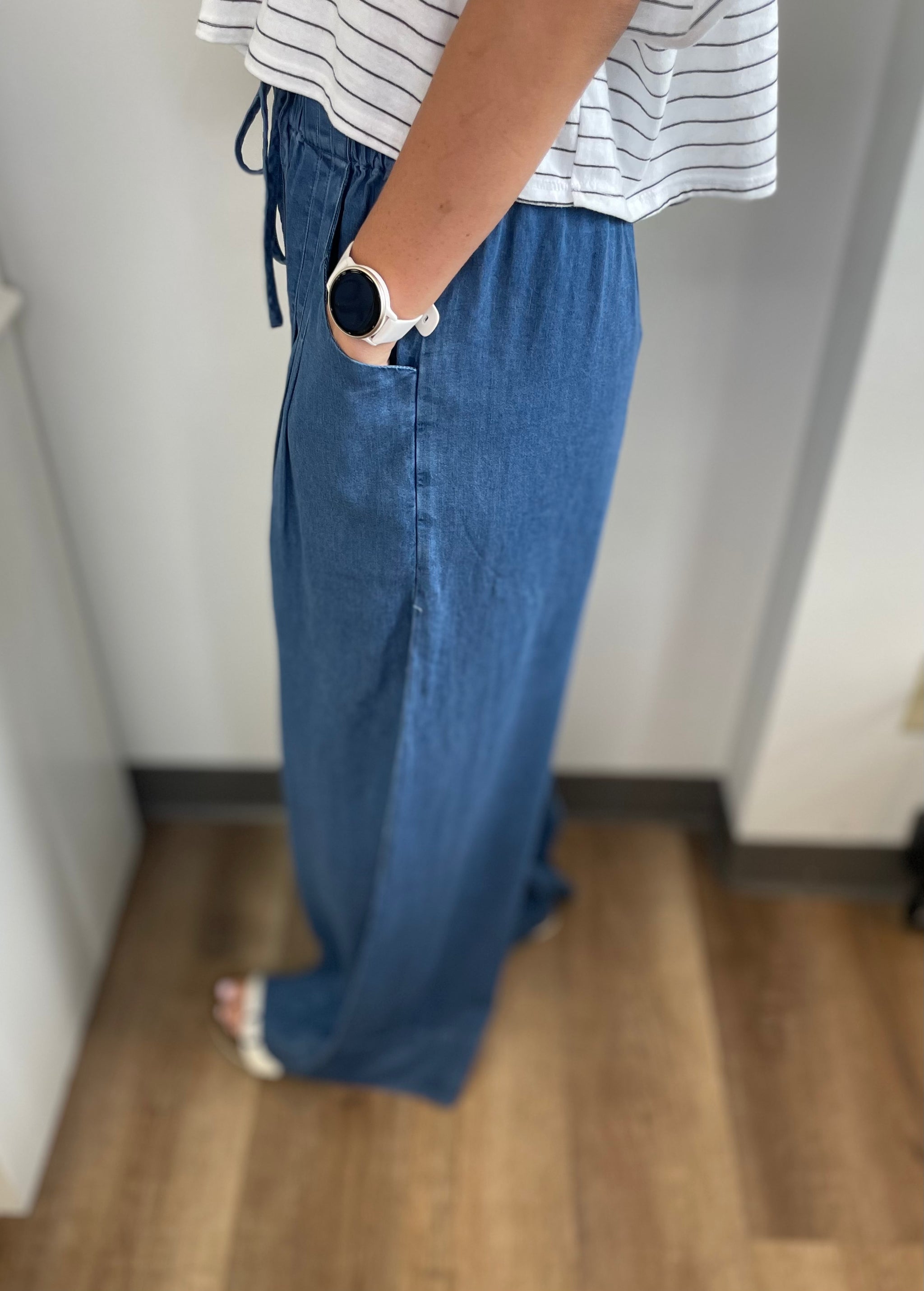 Wide Leg Tencel Pants - B3 Boutique, LLC