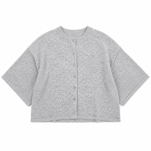 Heather Gray Short Sleeve Cardi
