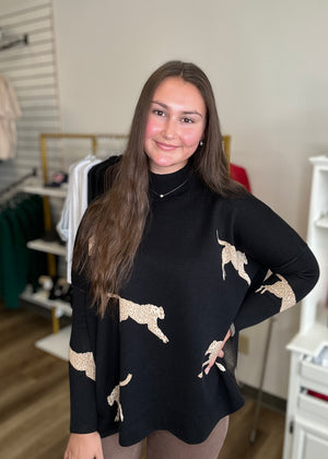 Cheetah Sweater - B3 Boutique, LLC