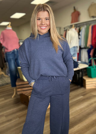 Navy Royce Hoodie - B3 Boutique, LLC