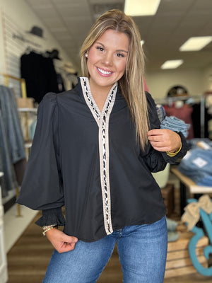 Elizabeth V-Neck Top - B3 Boutique, LLC