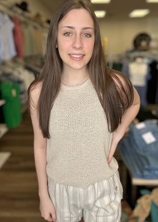 Subtle Shimmer Tank - B3 Boutique, LLC