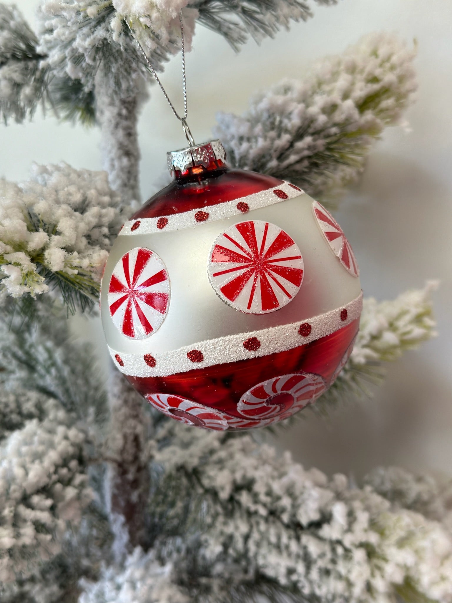 4" Peppermint Ornament - B3 Boutique, LLC