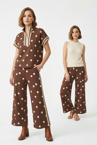 Chocolate Polka Dot Set
