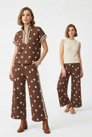Chocolate Polka Dot Set