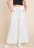 Textured Loose White Pants - B3 Boutique, LLC