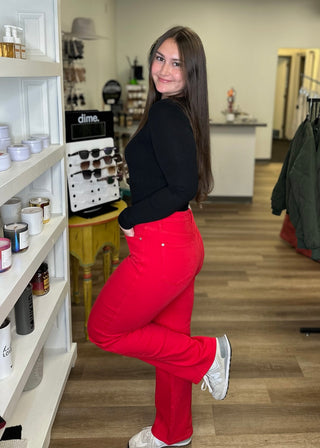 Red Judy Blue Straigh Leg Jeans - B3 Boutique, LLC