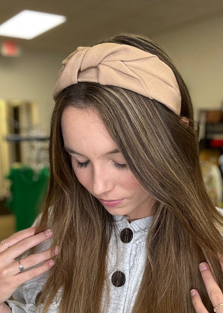 Light Brown Hand Made Headband - B3 Boutique, LLC