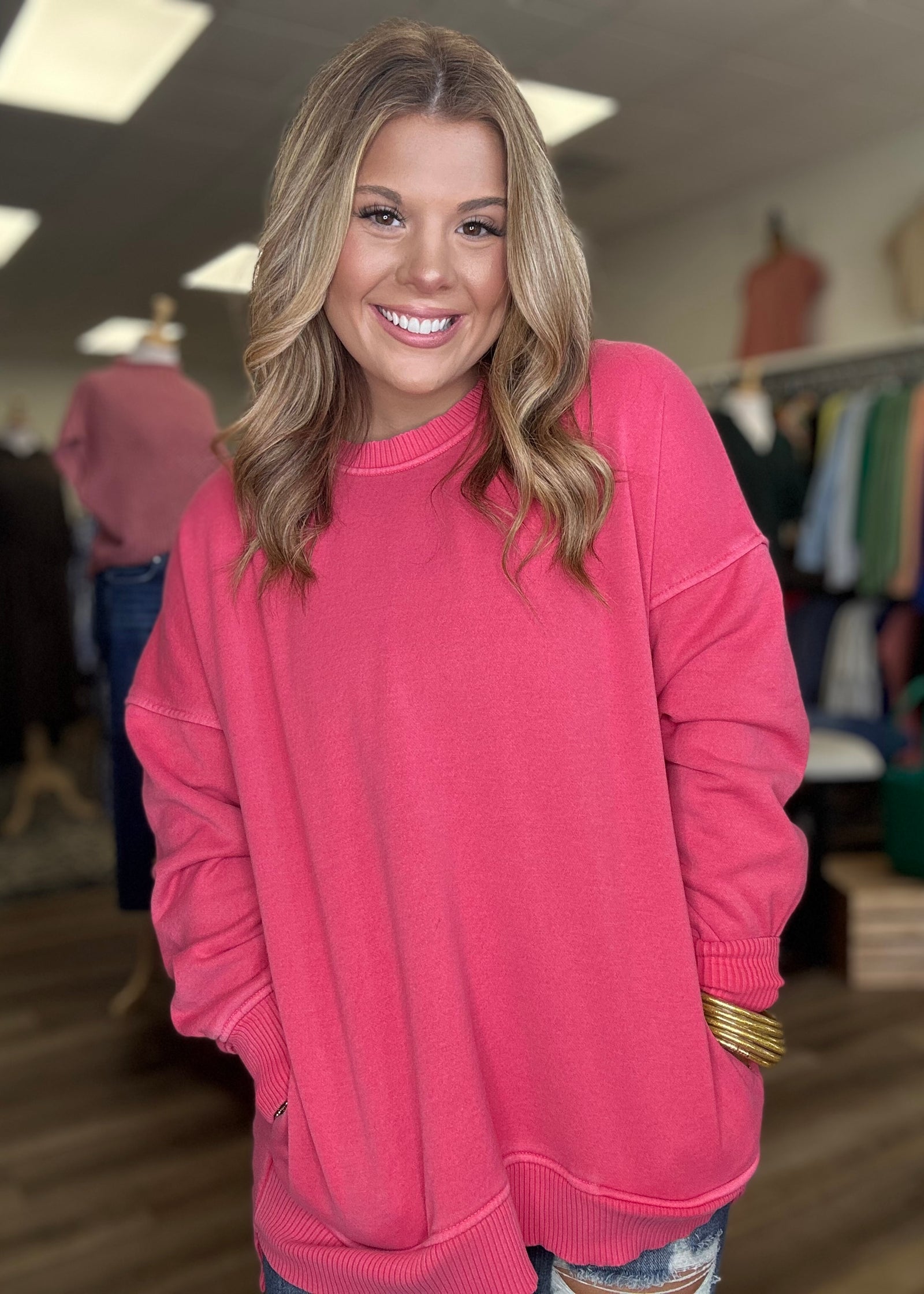 Hi-Low Crew Ruby - B3 Boutique, LLC