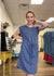 Denim Blue Drawstring Dress
