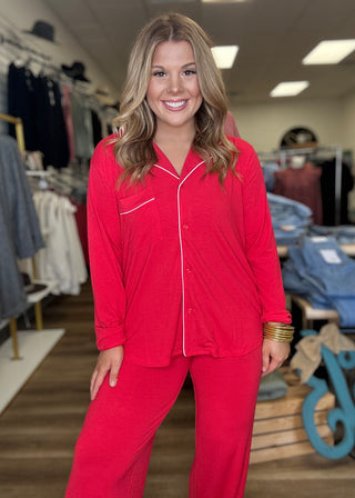 Ruby Red Pajama Set - B3 Boutique, LLC