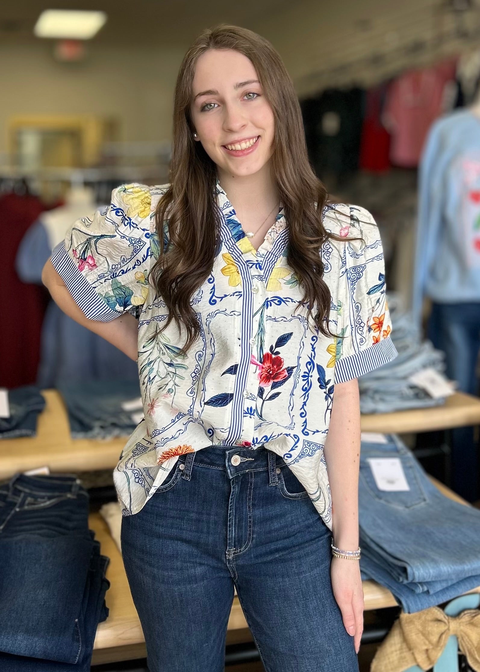 Perfect Floral Top - B3 Boutique, LLC