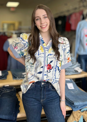 Perfect Floral Top - B3 Boutique, LLC