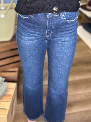 Straight Leg Crop Jeans - B3 Boutique, LLC