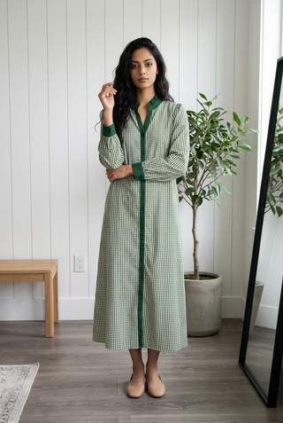 Green Gingham Dress