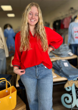 Maggie Pullover Top - B3 Boutique, LLC