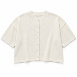 Whip Cream Short Sleeve Cardi