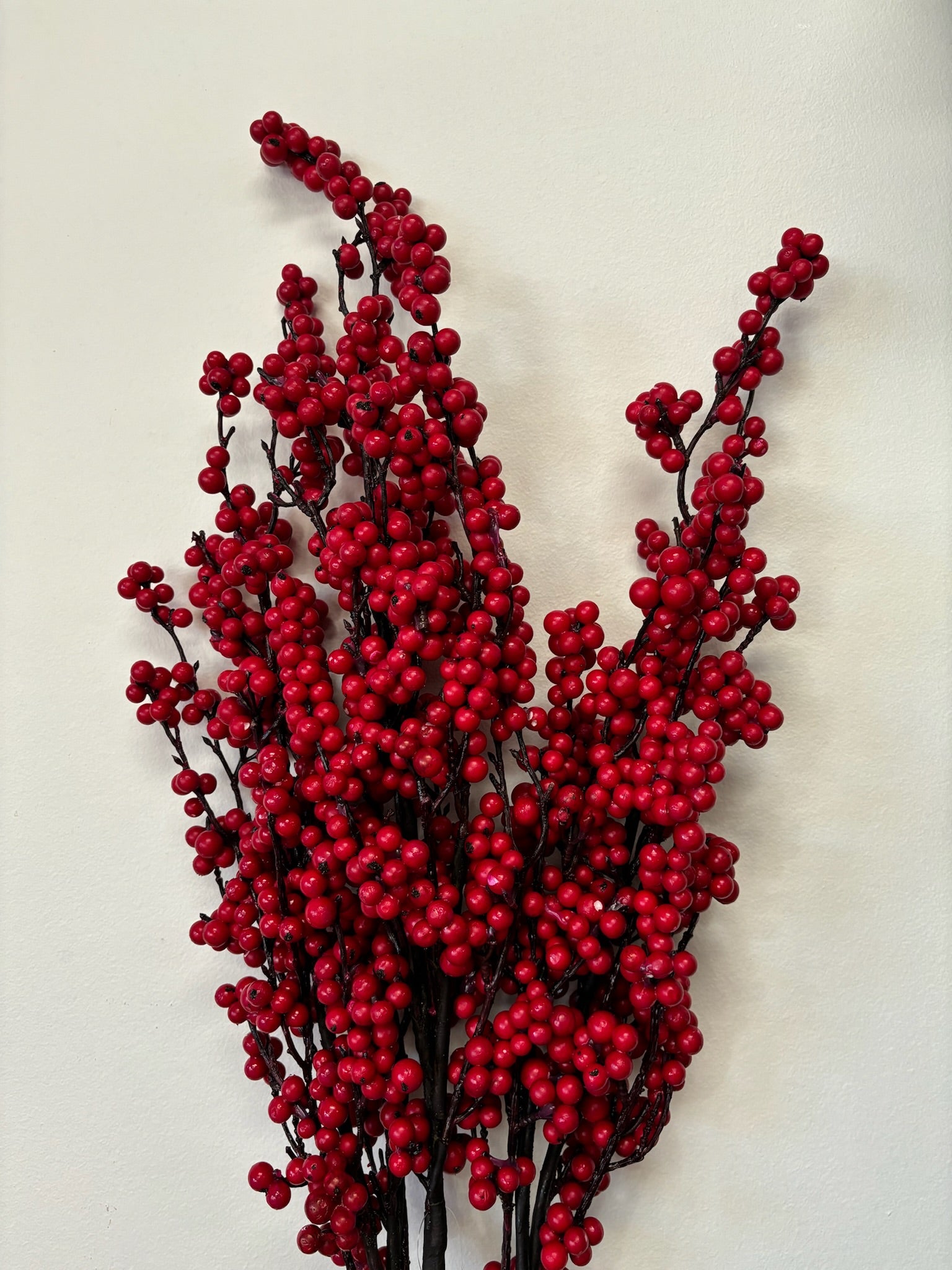 Artificial Red Berry Stems