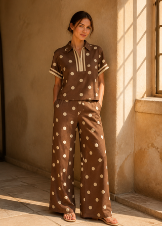 Chocolate Polka Dot Set