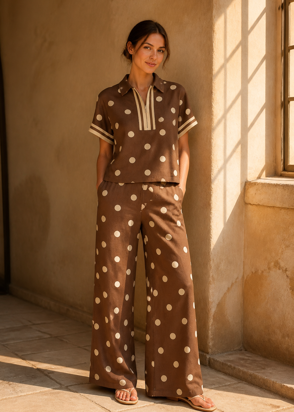 Chocolate Polka Dot Set