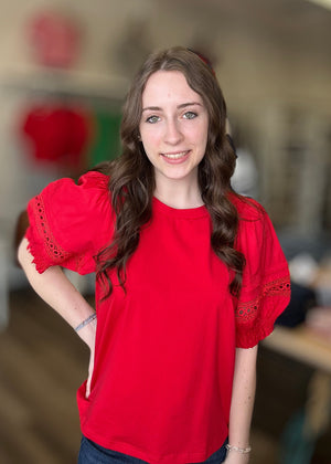 Bright Red Top - B3 Boutique, LLC