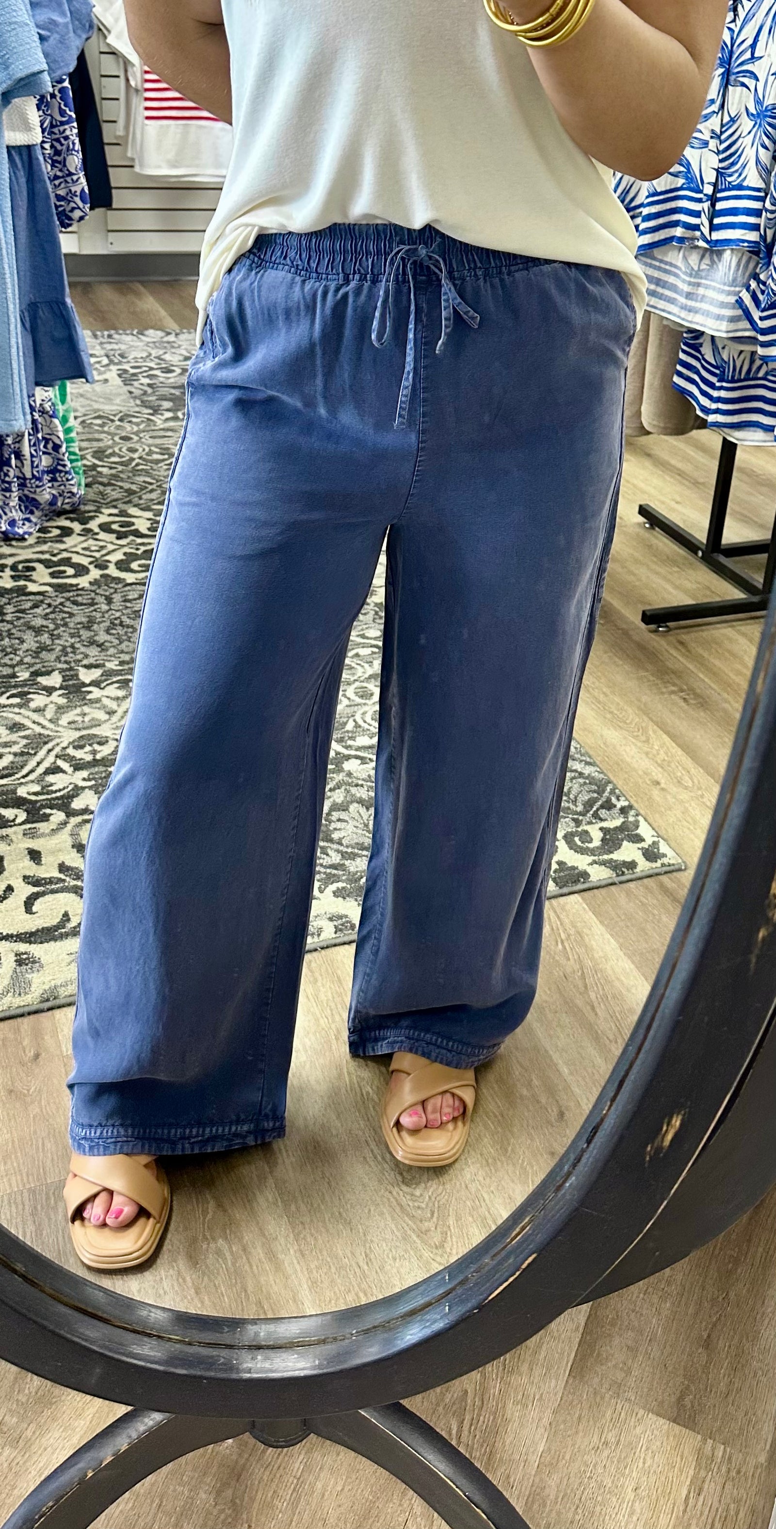 Mineral Washed Soft Twill Pants - B3 Boutique, LLC