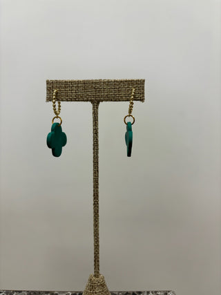 Stella Rae Clay Clover Earrings - B3 Boutique, LLC
