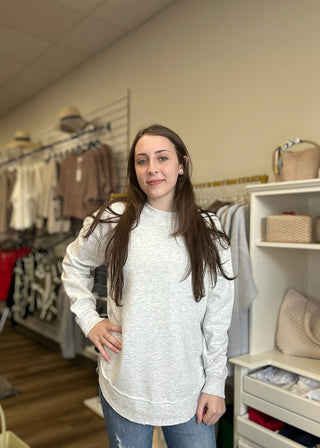 Oatmeal Royce Crew - B3 Boutique, LLC