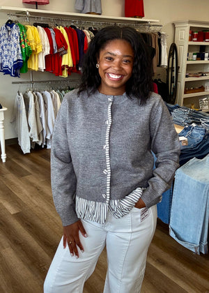 Grey Layered Cardi
