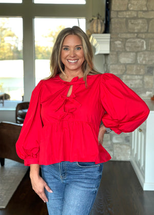 Ruffle Bow Top