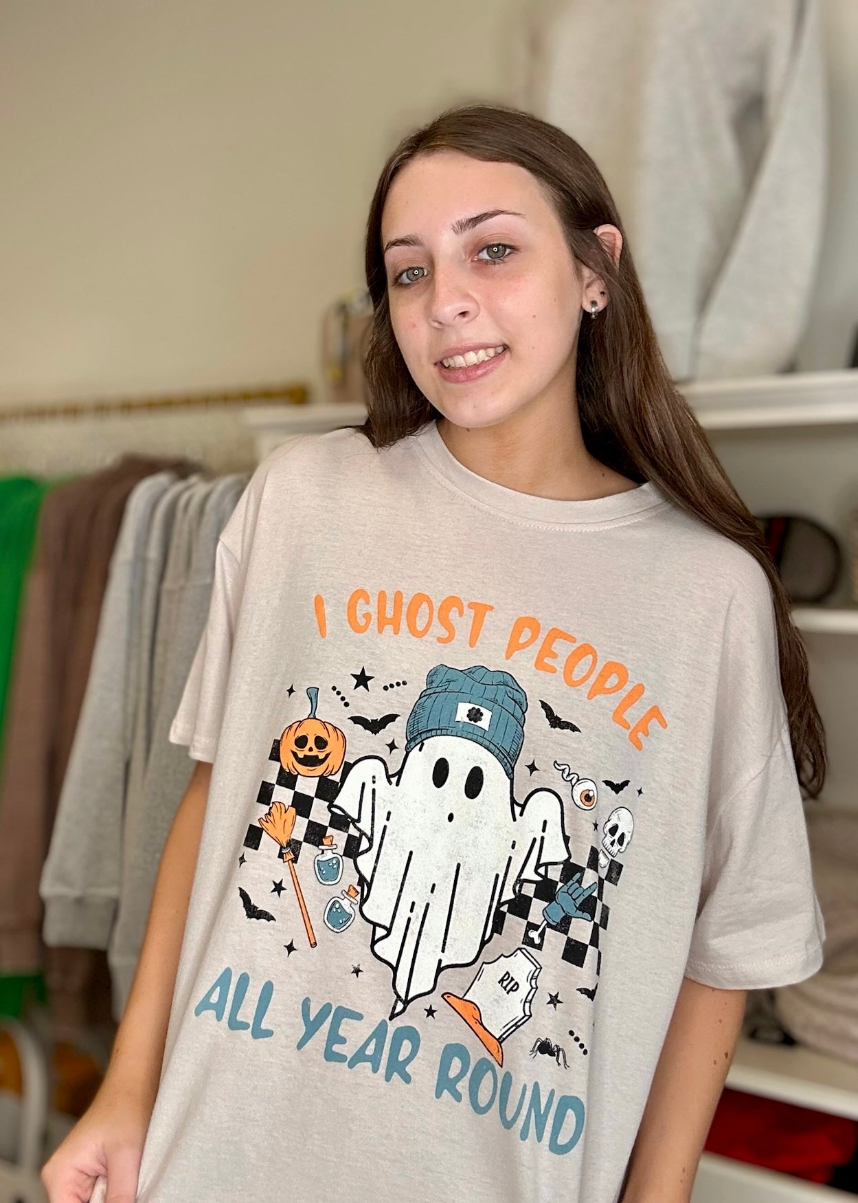 Halloween Cream Graphic Tee - B3 Boutique, LLC