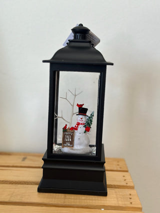 Frosty Tree Farm lantern - B3 Boutique, LLC