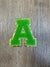 Green Chenille Letters - B3 Boutique, LLC