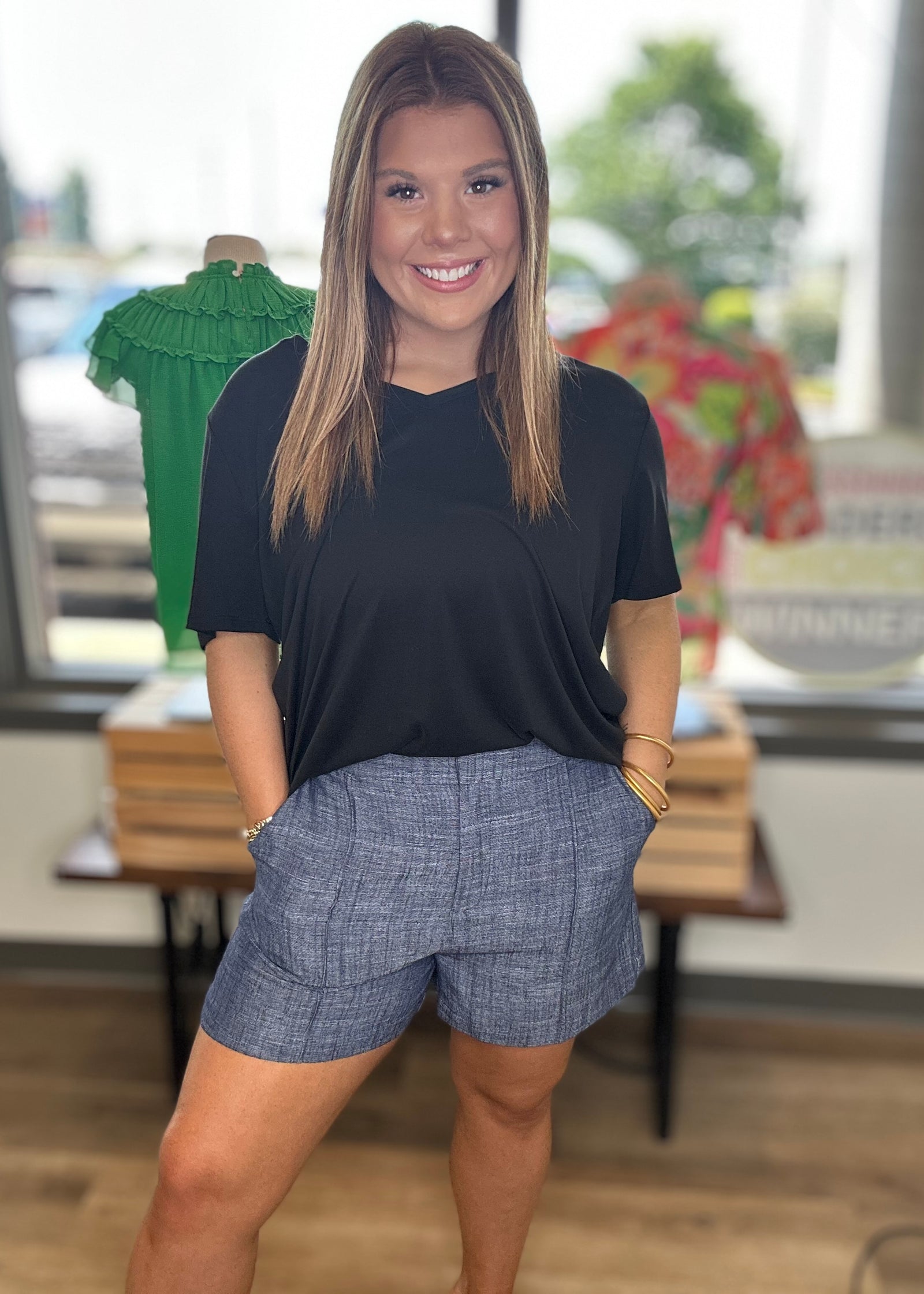 Denim Blue Shorts - B3 Boutique, LLC