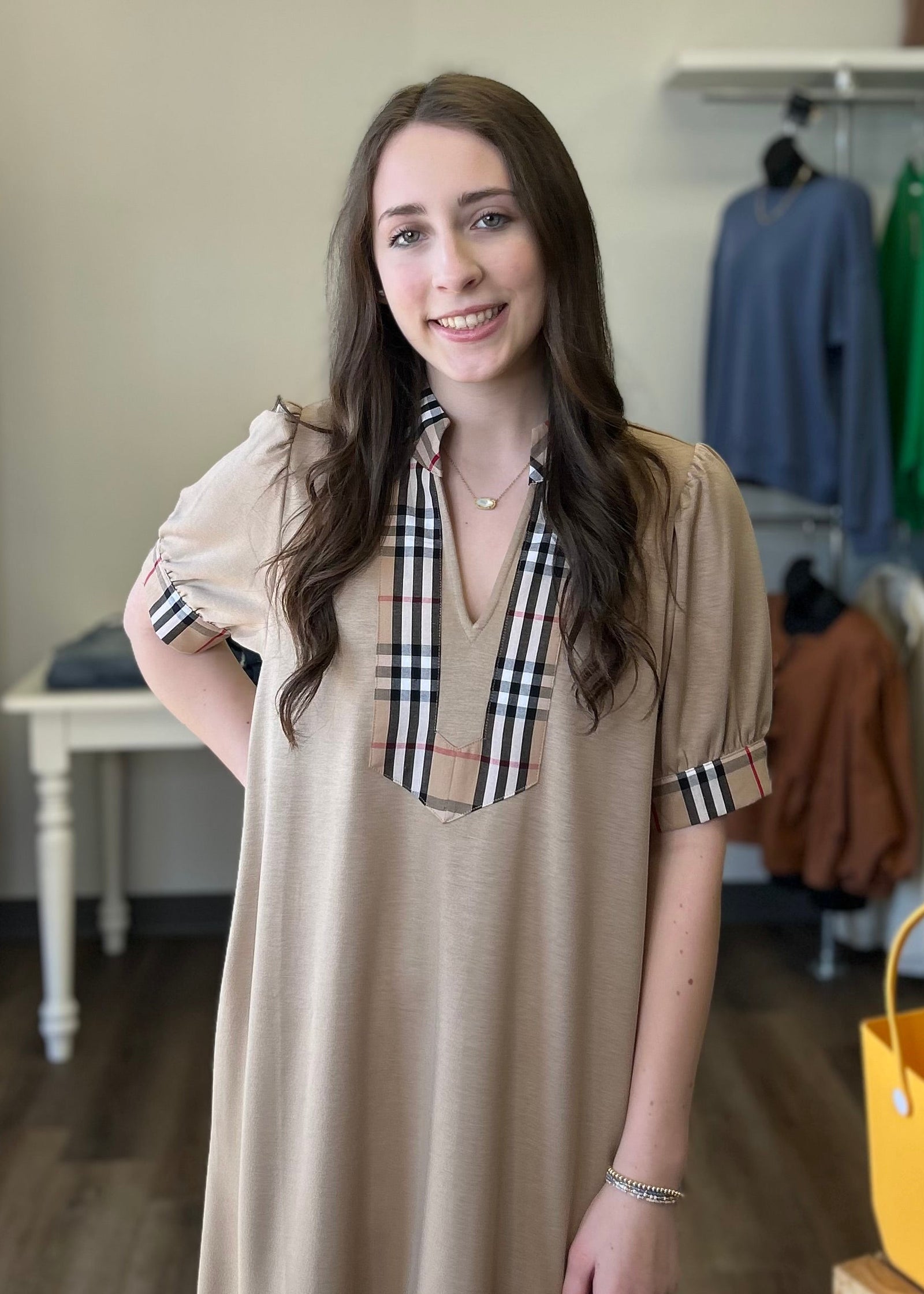 Comfy Taupe Maxi Dress - B3 Boutique, LLC