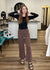 Wide Leg Chocolate Brown Jeans - B3 Boutique, LLC