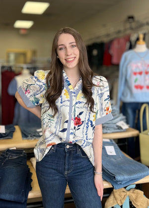 Perfect Floral Top - B3 Boutique, LLC