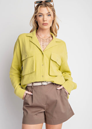 Stretch Bengaline Shorts - B3 Boutique, LLC