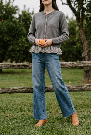 Grey Layered Cardi