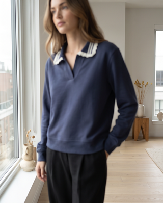 Navy French Terry