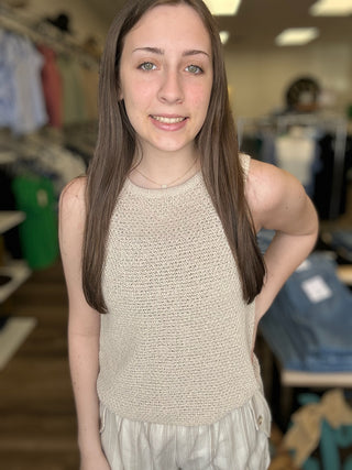 Subtle Shimmer Tank - B3 Boutique, LLC