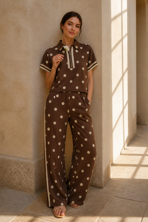 Chocolate Polka Dot Set