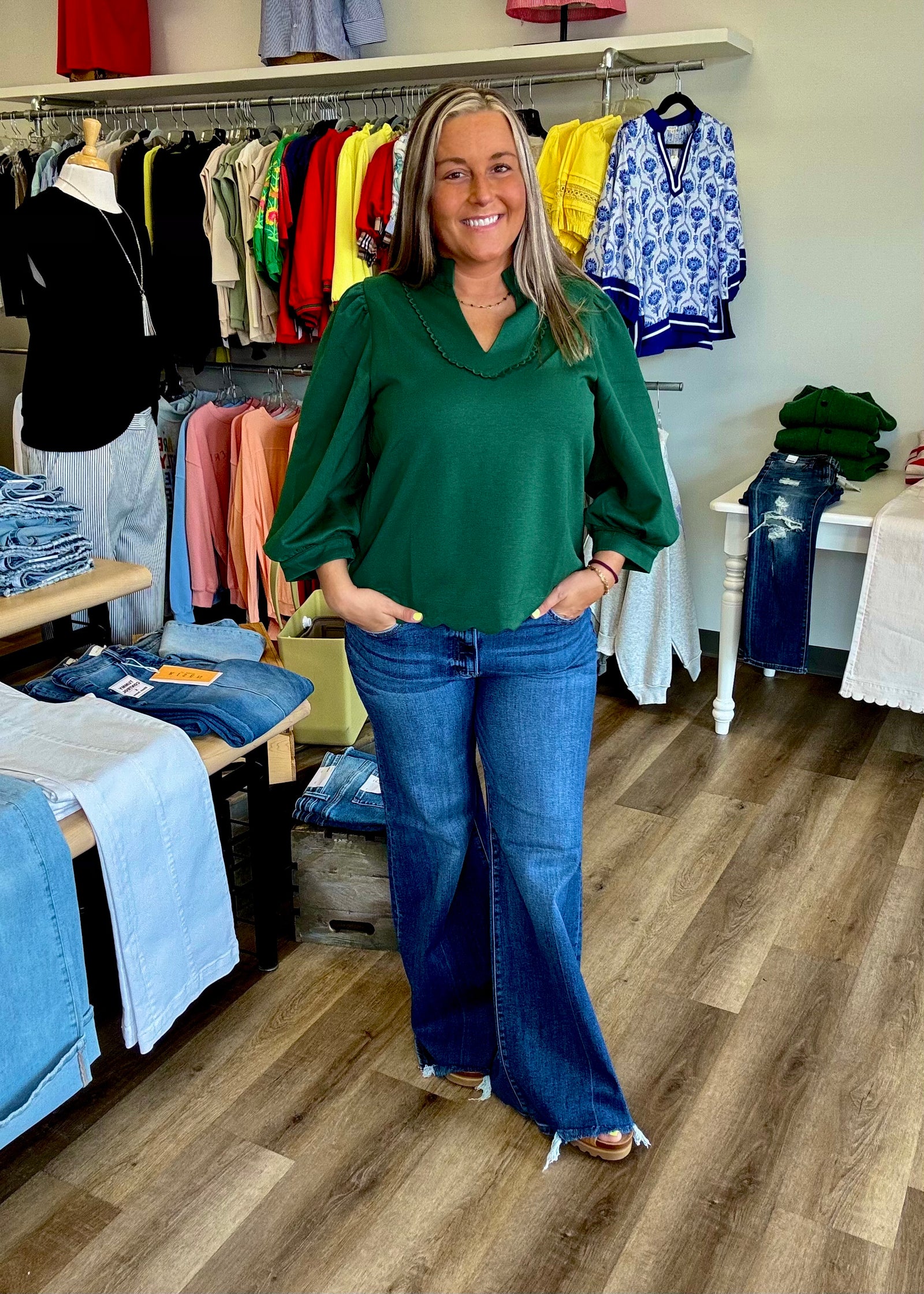 Hunter Green Top