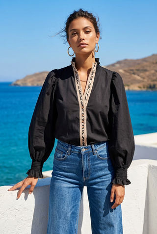 Elizabeth V-Neck Top