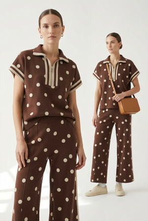 Chocolate Polka Dot Set