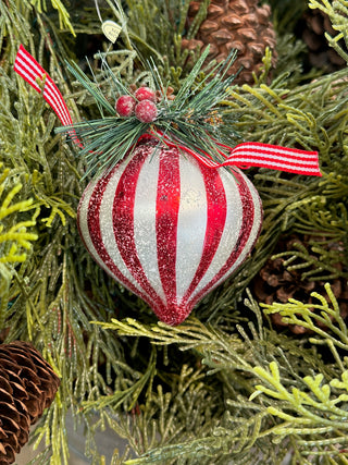 Striped Ornament - B3 Boutique, LLC