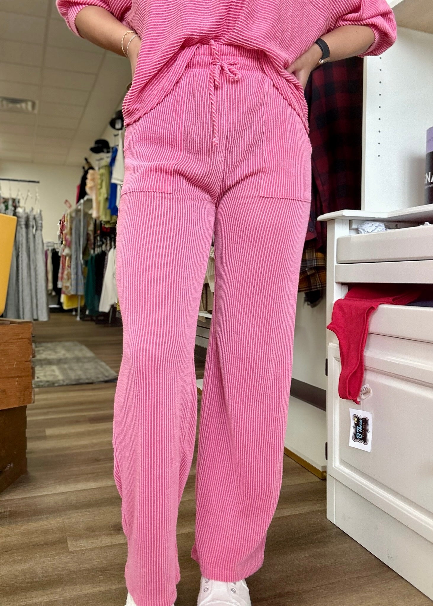 Risen High Rise Wide Leg Pink Jeans – Purple Door Boutique