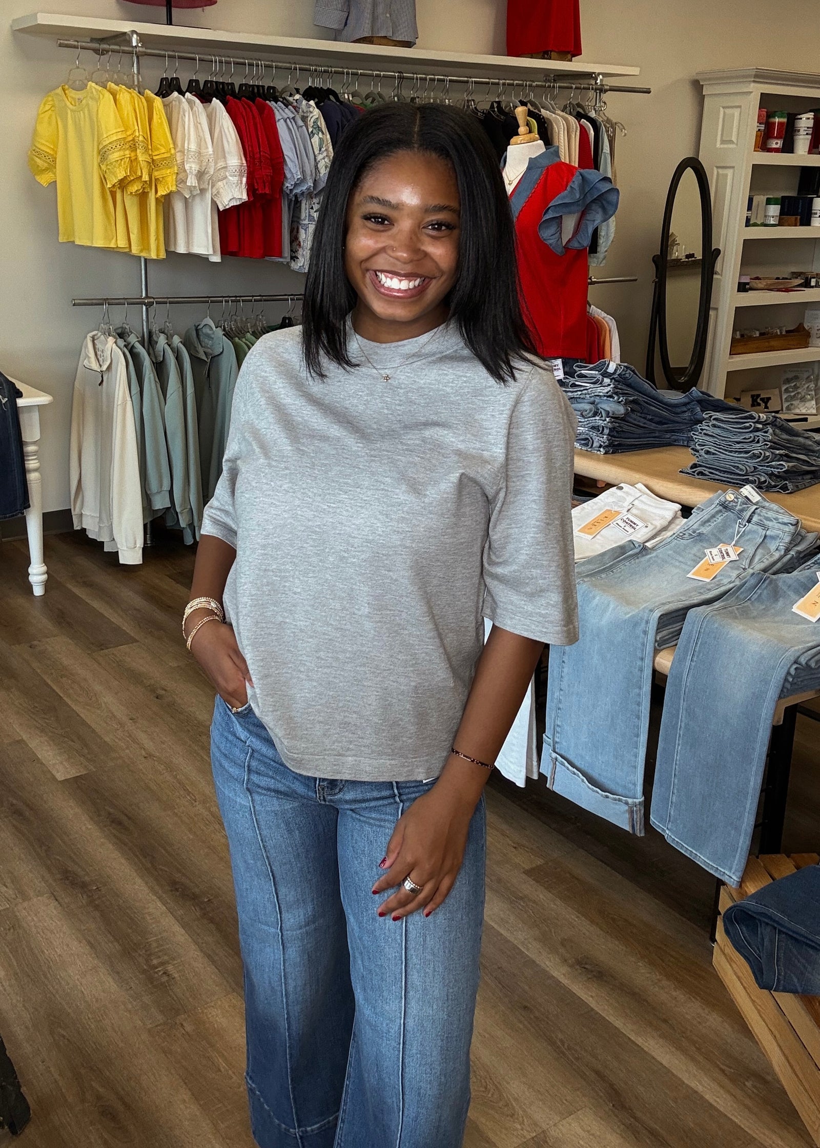Heather Gray Short Sleeve